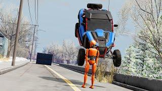 BeamNG drive - High Speed Jumping Cars Crashes Compilation #23