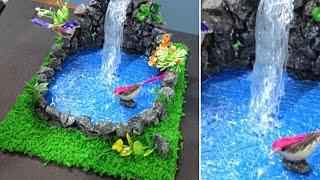 Best out of Waste /Beautiful Waterfall making at home