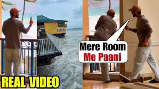 Virat Kohli got tensed when his room got flooded due to Hurricane Beryl in Barbados