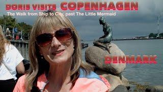 Copenhagen, Doris Visits walks Little Mermaid to town
