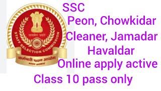 Peon, Chowkidar, Jamadar, cleaner, Havaldar etc, class 10 pass only//Salary 18000-22000//