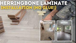 How to Install Herringbone Laminate Flooring Without Glue | Simple Guide