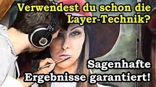 Malen lernen für Anfänger - Layer Mal-Technik - Sagenhafte Ergebnisse garantiert!