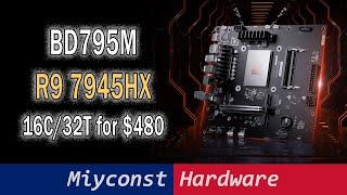 16C/32T Ryzen 9 with a motherboard for $480 – Minisforum BD795M (R9 7945HX)