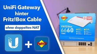 UniFi Gateway mit Cable Anschluss OHNE doppeltes NAT - komplette Einrichtung inkl. Fritz!Box