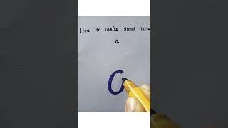 How to write alphabet small letter a?