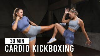 30 Min Cardio Kickboxing Workout (Fat burning, No equipment)