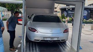 How not to UNLOAD a Mercedes SLS AMG in Monaco + impound by the Police!