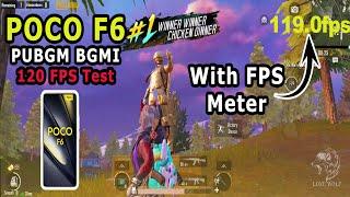 POCO F6 PUBG Mobile BGMI 120 FPS Test With Screen Recording and FPS Meter