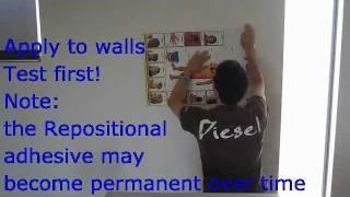 Repositionable Tape for Poster on Wall Application from SQOTS™