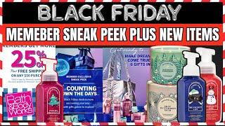 BLACK FRIDAY SNEAK PEEK PLUS NEW ITEMS ONLINE at Bath & Body Works  EXTRA 25% OFF #bathandbodyworks