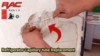 how to replace refrigerator capillary tube|Copper & aluminum tube joint|capillary tube replacement