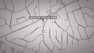 Man rescued from Adelphi house fire