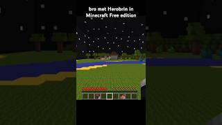 Herobrine In Minecraft Free Edition #minecraft #memes