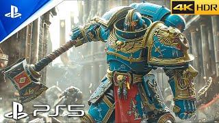 (PS5) Warhammer 40K LOOKS INCREDIBLE | Realistic ULTRA Graphics Gameplay [4K 60FPSHDR] Space Marine2