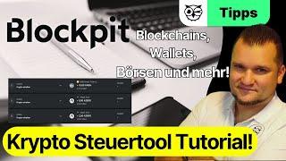 KRYPTO STEUERTOOL BLOCKPIT! Blockpit Tutorial! So einfach machst du deine Steuererklärung!