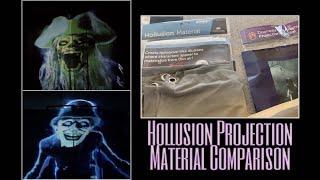 Hollusion Projection Material Comparison | Halloween Decorating | Digital Decorations | Atmosfx