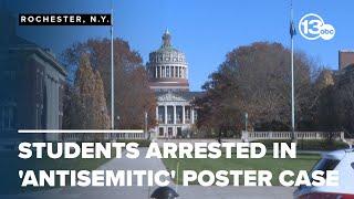 Four University of Rochester students charged in 'antisemitic' poster case