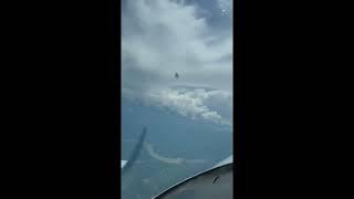 The Colombian model filmed a UFO next to her plane!