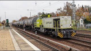 Güterzug mit Captrain Mak G1206 in Berlin - Hirschgarten