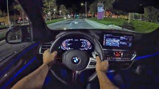 2022 BMW X3 M40i POV Night Drive (3D Audio)(ASMR)