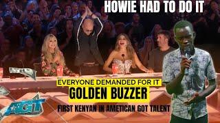 FIRST KENYAN IN AMERICAN GOT TALENT WINS THE GOLDEN BUZZER|