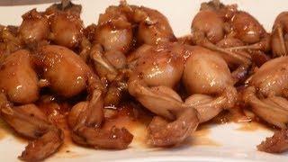 Hot Sticky Frog Legs ( Filipino Cooking Channel ) Exotic recipes from around the world - Frog legs