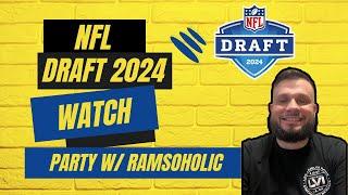 NFL DRAFT 2024 WATCH PARTY //  ROUND 1 