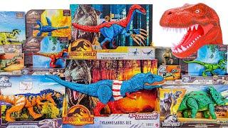 Jurassic World Unboxing Review | Robot T-rex, Dinosaur Tools, Therizinosaurus, Spiderman Mosasaurus