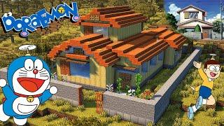 HOW TO MAKE DORAEMON AND NOBITA HOUSE IN MINECRAFT!