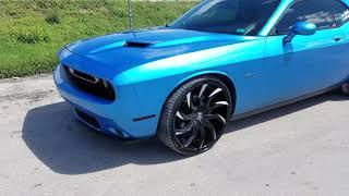 DUBSandTIRES.com 24 Inch Lexani Matisse Rims Black wheels Dodge Challenger SRT Hellcat 877-544-8473