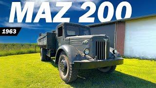 Old Restored Soviet Truck FIRST START over 10 years - MAZ 200 (1963)