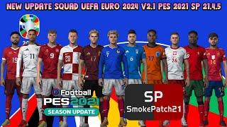 EURO 2024 Update Kits 24 Teams | Download & Install | PES 2021 MOD | Smoke Patch PC