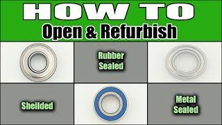 Simple way to OPEN, CLEAN and LUBE your BEARINGS | Step by step | How to: Fishing Reel Repair