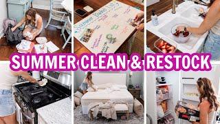 SUMMER CLEAN & RESTOCK | CLEANING MOTIVATION | SUMMER BUCKET LIST