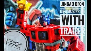 STOP MOTION: TRANSFORMERS JINBAO DF04 OPTIMUS PRIME (WITH TRAILER)