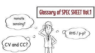 Glossary of SPEC SHEET vol.1