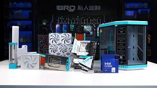 「BRO」4K PC BUILD HYTE Y70 Touch Custom White & Blue. Do u like touch or not? #pcbuild #Y70