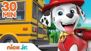 PAW Patrol Back to School Rescues & Adventures! | 30 Minute Compilation | Nick Jr.