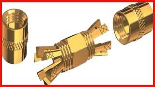 Shakespeare PL 258 CP G Marine Center Pin Spice Connector , Gold