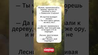Мужик и лесник #юмор #сатира #анекдоты #анекдот #смех #смешновидео #мем