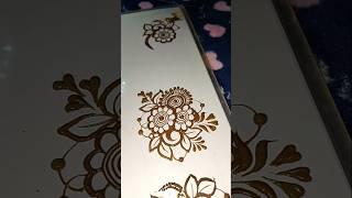 Beautiful henna floral design #shorts #hennadesignsforbeginnersstepbystep