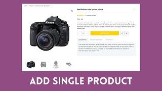 How to add Single Product