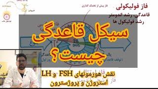 سیکل قاعدگی خانم| نقش هورمون های  FSH و LH  در تنظیم سیکل قاعدگی| نقش استروژن و پروژسترون