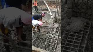 Raft Foundation concrete casting I Combined footing casting