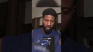 Paul George speaks on being booed by Clippers fans last night #shorts