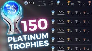 What 9+ YEARS of Trophyhunting Looks Like! | 150 Platinum Trophies Collection