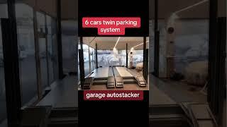 #6 cars twin parking system #garage auto stacker # double parking lifts #tri-level parking facility