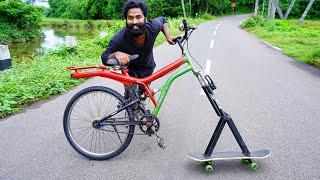 FUNNY SKATEBOARD CYCLE MAKING | M4 TECH |