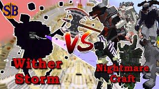 Wither Storm Stage 3 vs OP Nightmarecraft Bosses | Minecraft Mob Battle